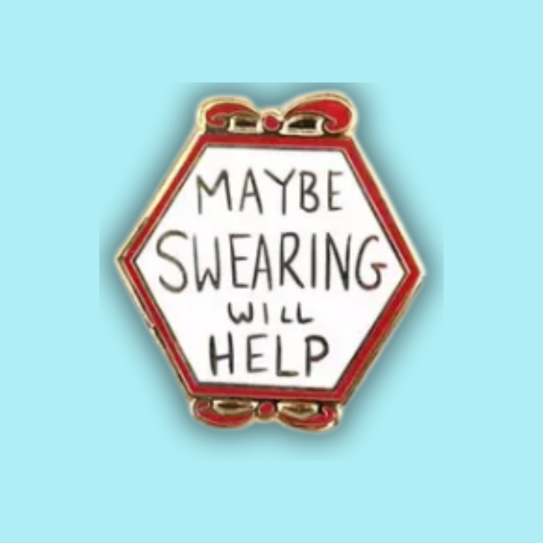 Maybe Swearing Will Help Magnetic Enamel Needle Minder