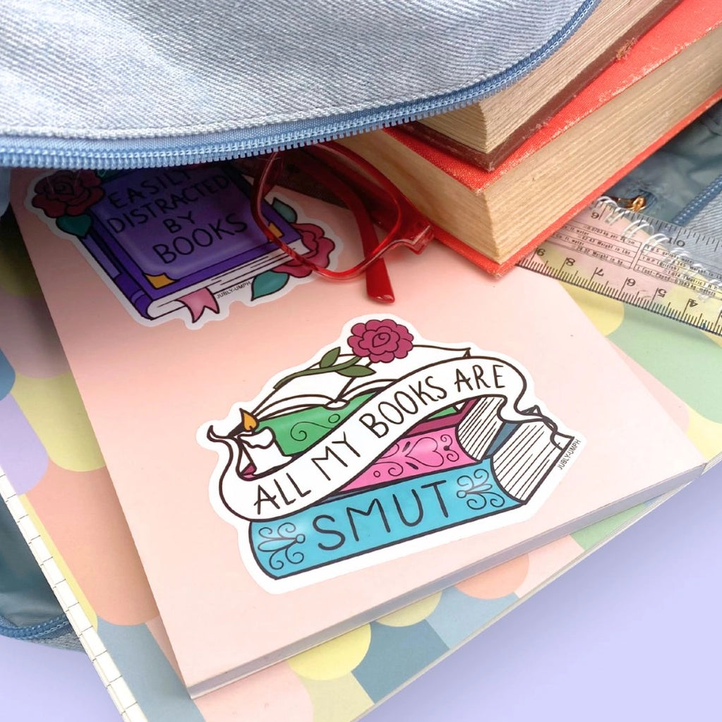 All My Books Are Smut Vinyl Sticker