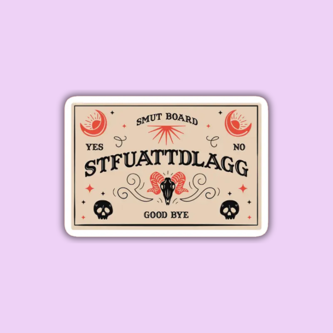 STFUATTDLAGG Ouija Board Spicy Book Sticker