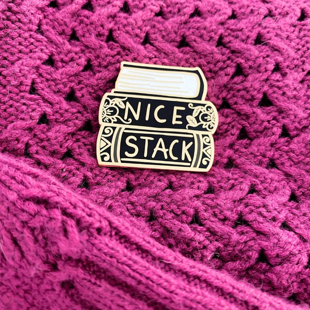 Nice Stack Enamel Lapel Pin