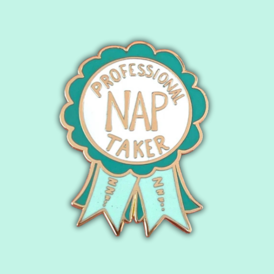 Professional Nap Taker Award Enamel Lapel Pin