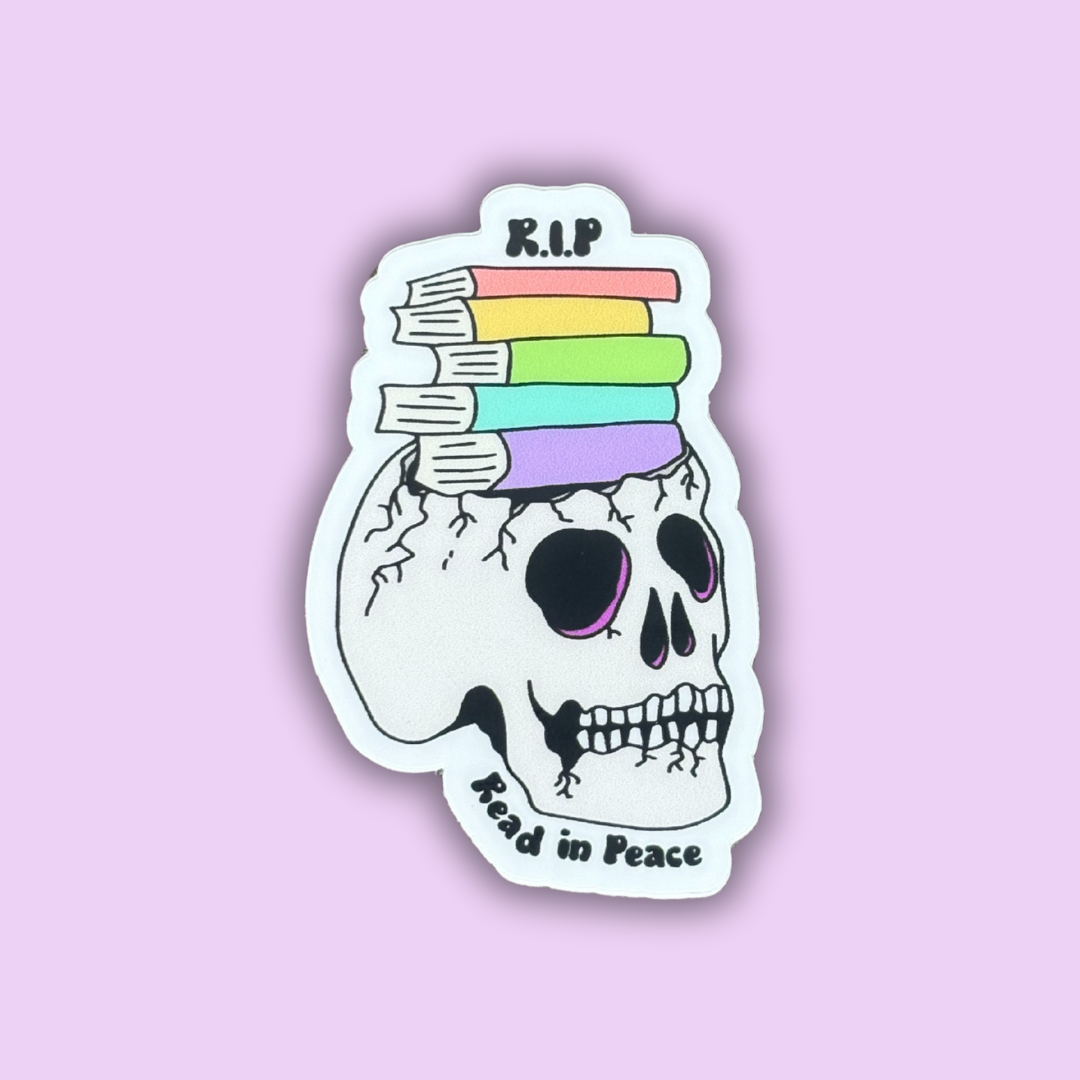 RIP Read In Peace Bookish Sticker