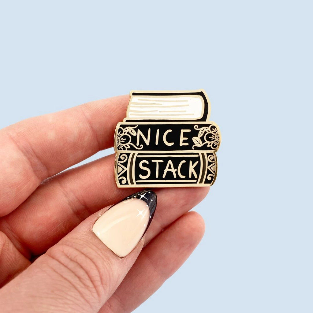 Nice Stack Enamel Lapel Pin