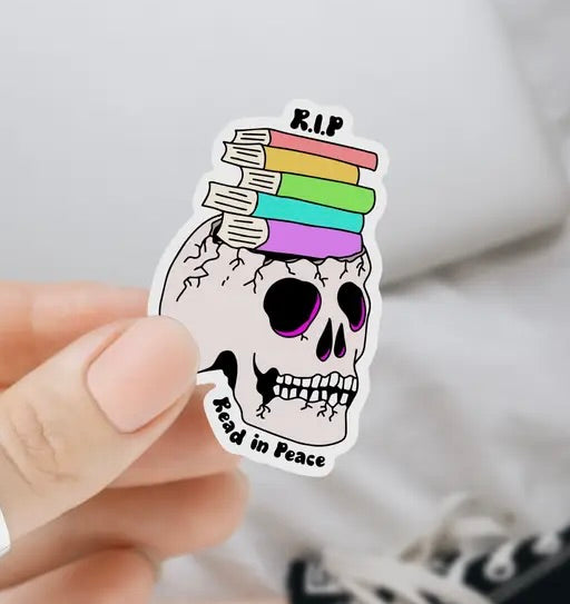 RIP Read In Peace Bookish Sticker
