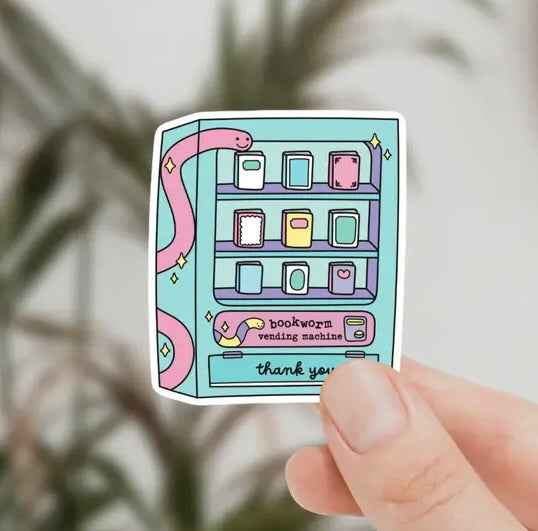 Book Vending Machine Sticker