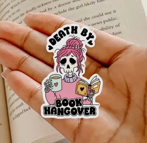 Death by Book Hangover Sticker