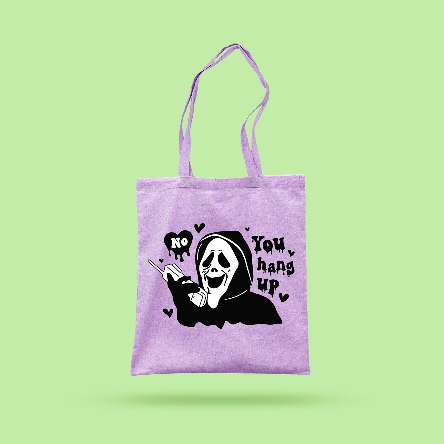 No You Hang Up Tote Bag: Purple
