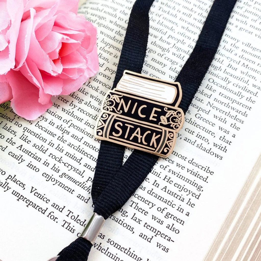 Nice Stack Enamel Lapel Pin