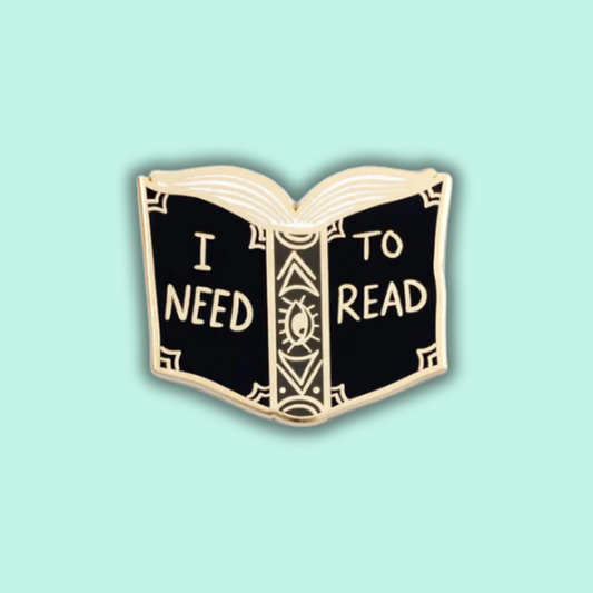 I Need To Read Enamel Lapel Pin