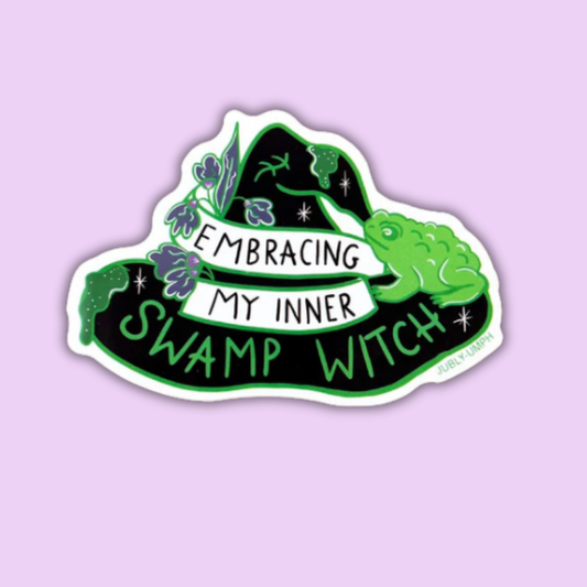 Embracing My Inner Swamp Witch Sticker