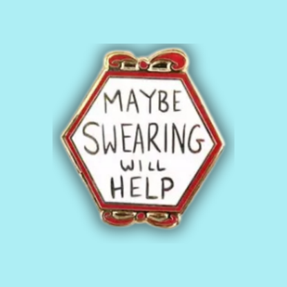 Maybe Swearing Will Help Magnetic Enamel Needle Minder