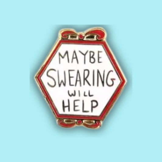 Maybe Swearing Will Help Magnetic Enamel Needle Minder