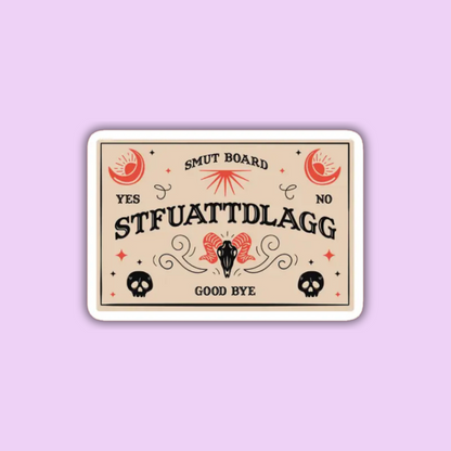 STFUATTDLAGG Ouija Board Spicy Book Sticker