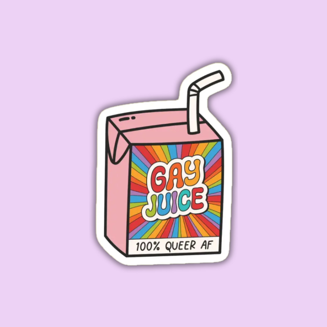 Gay Juice Box Sticker