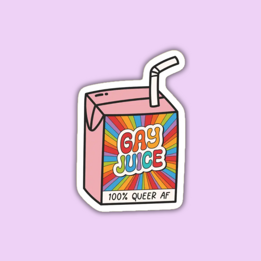 Gay Juice Box Sticker