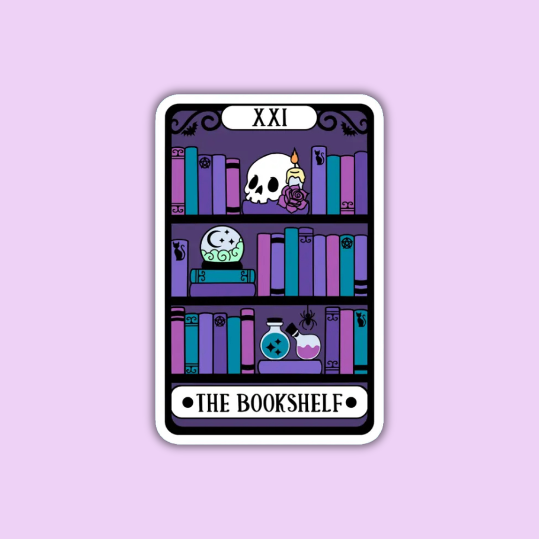 The Bookshelf Tarot Sticker