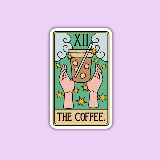 The Coffee Tarot Card Sticker