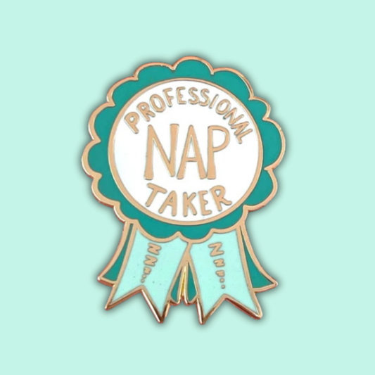 Professional Nap Taker Award Enamel Lapel Pin