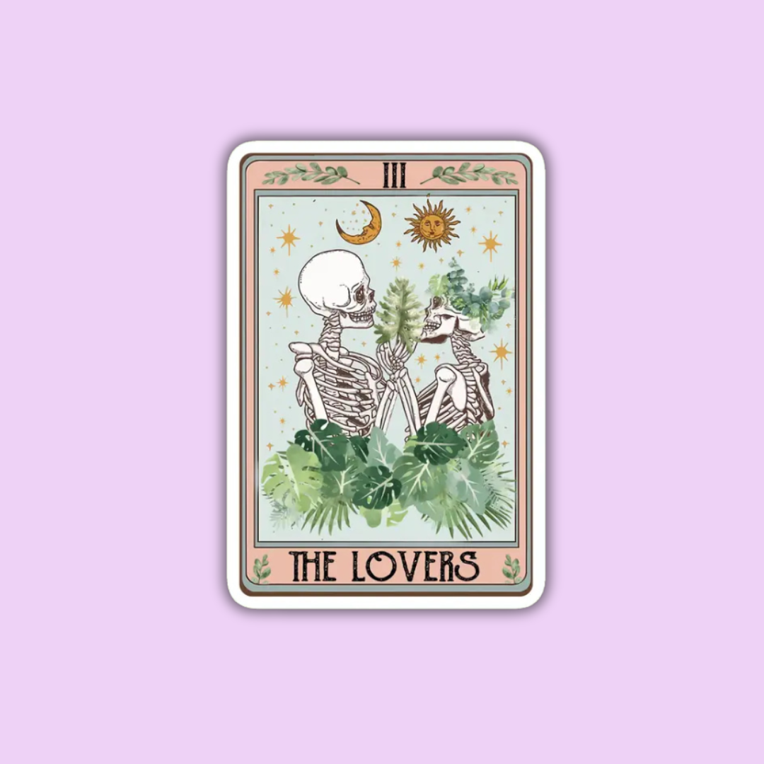 The Lovers Plant Tarot Sticker