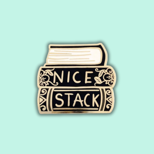 Nice Stack Enamel Lapel Pin