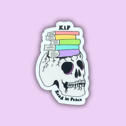 RIP Read In Peace Bookish Sticker