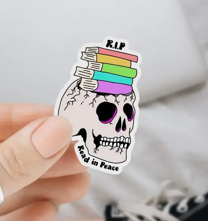 RIP Read In Peace Bookish Sticker