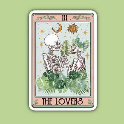 The Lovers Plant Tarot Sticker
