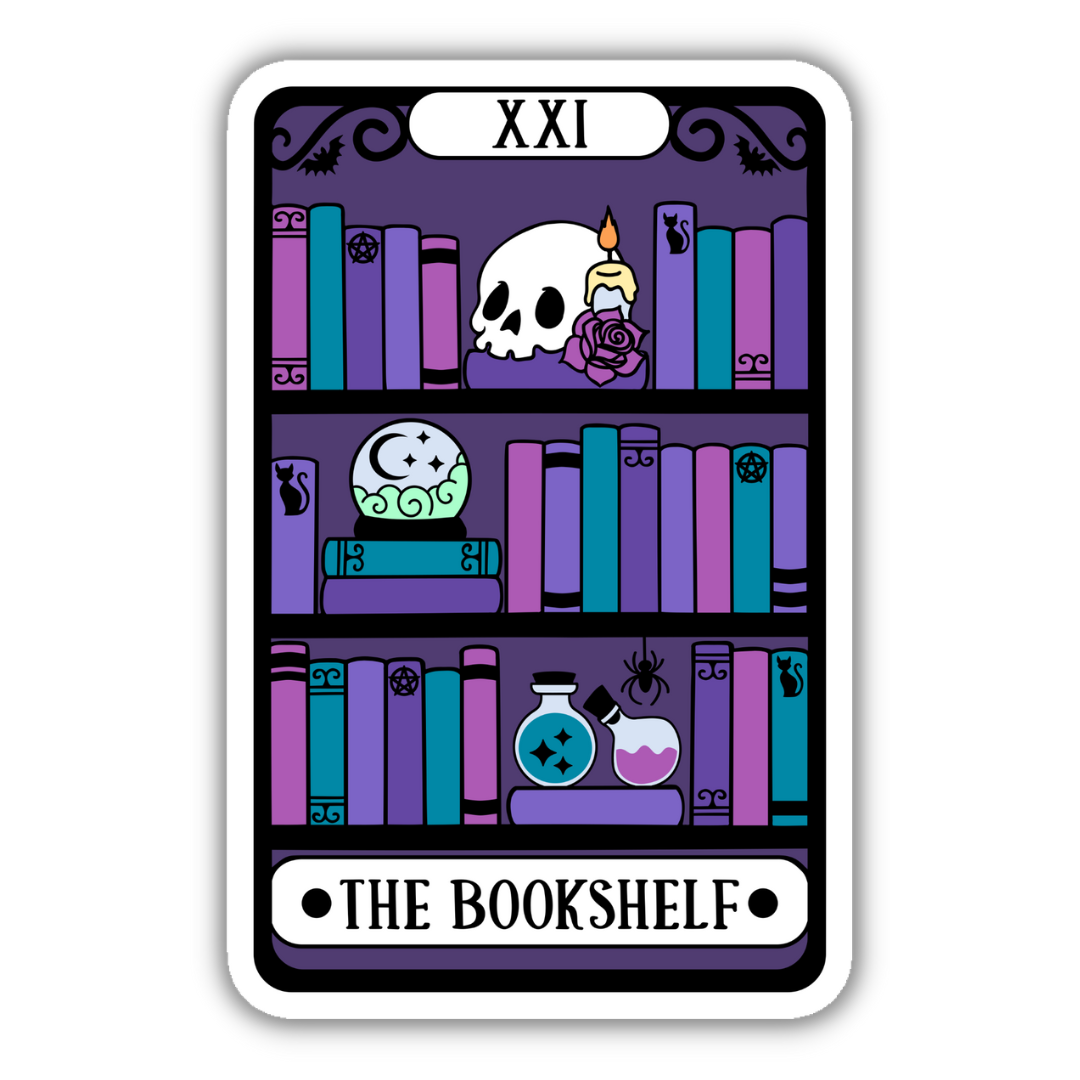The Bookshelf Tarot Sticker