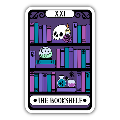 The Bookshelf Tarot Sticker