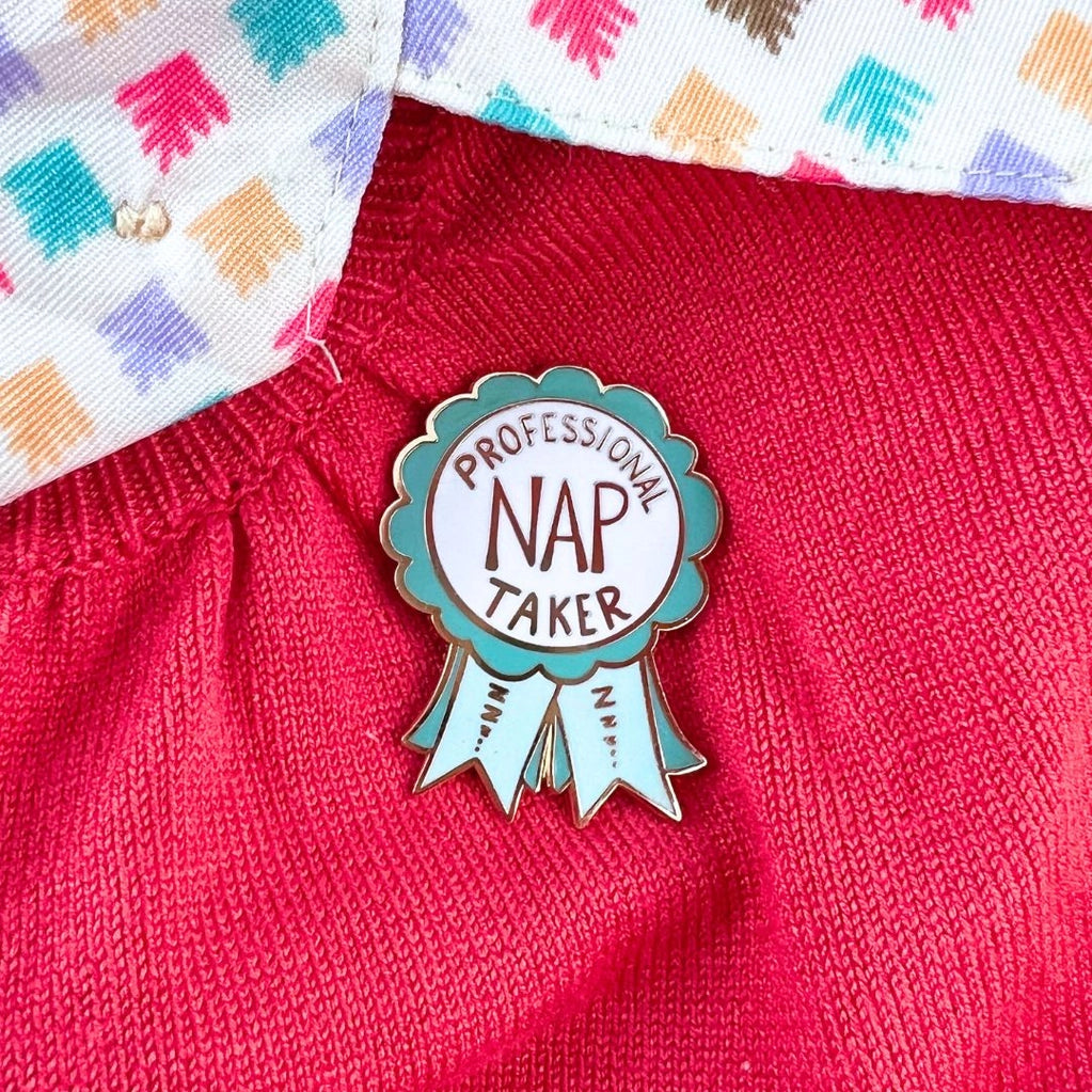 Professional Nap Taker Award Enamel Lapel Pin